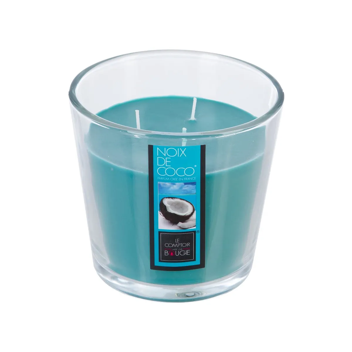 Atmosphera, Createur D'Interieur Bougie parfumée 3 mèches Ø 13,5 cm - Noix de coco