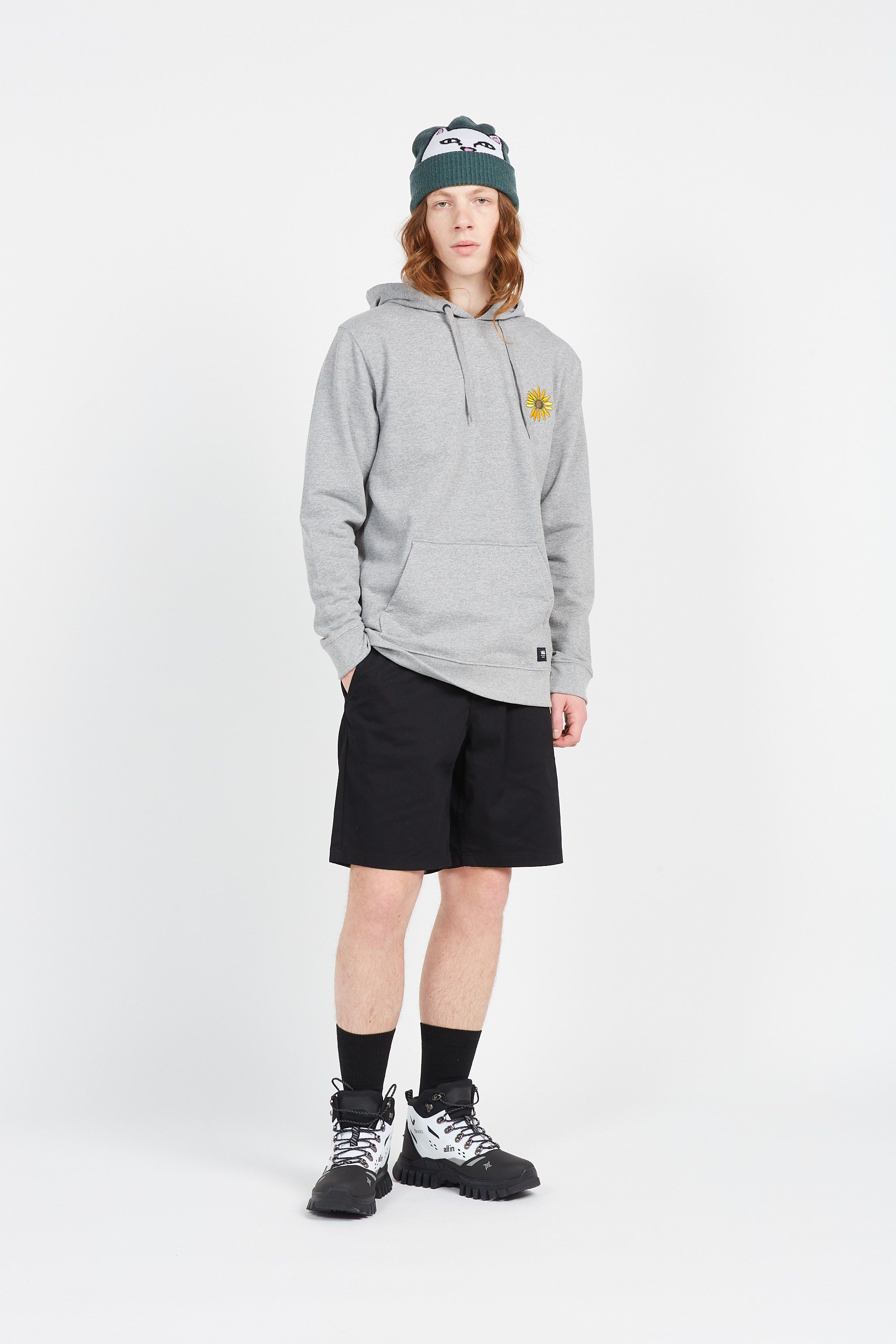 VANS Hoodie VANS FLOWERS PO Gris