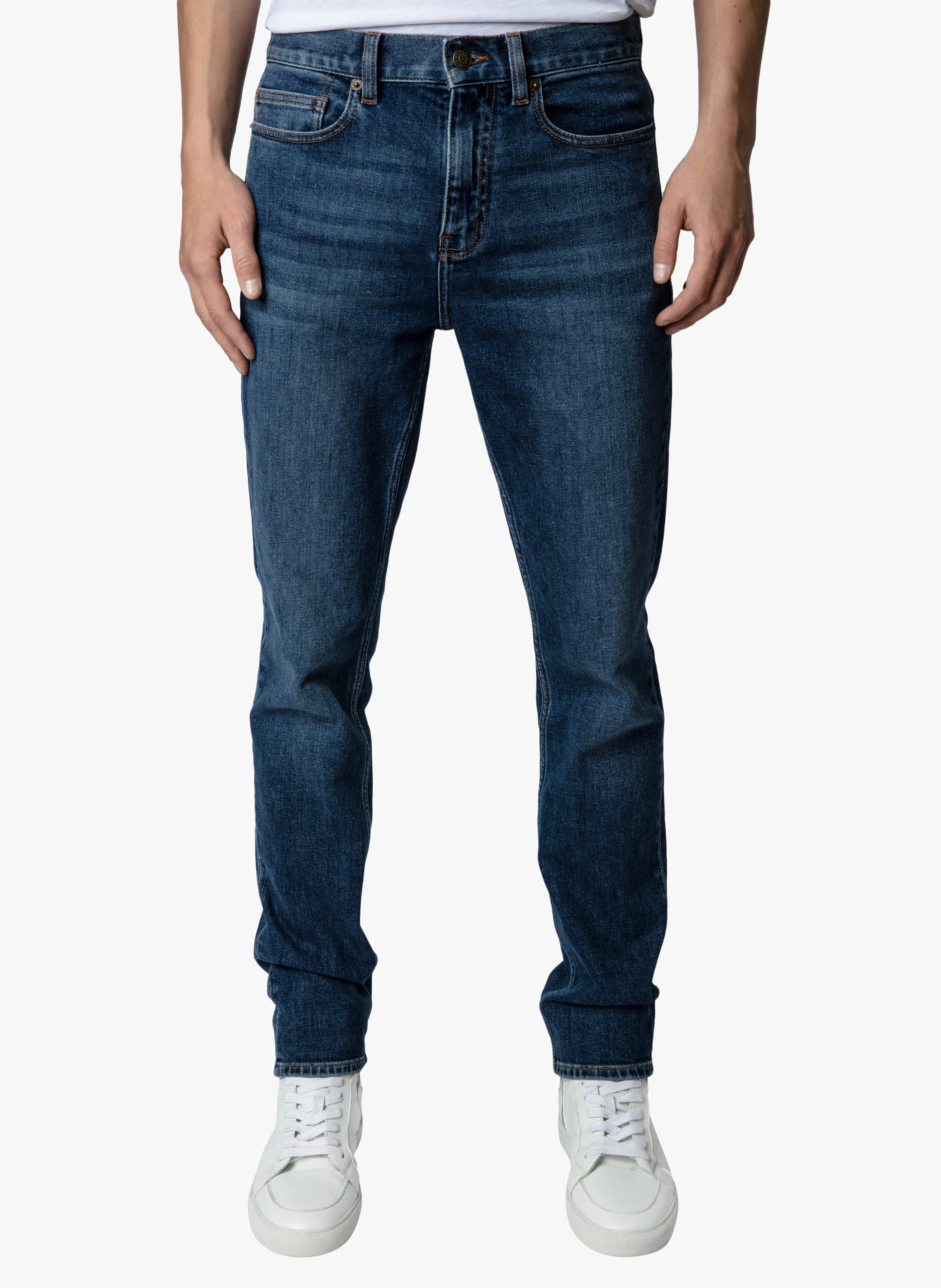 STEEVE - Jean slim en coton stretch | Bleu