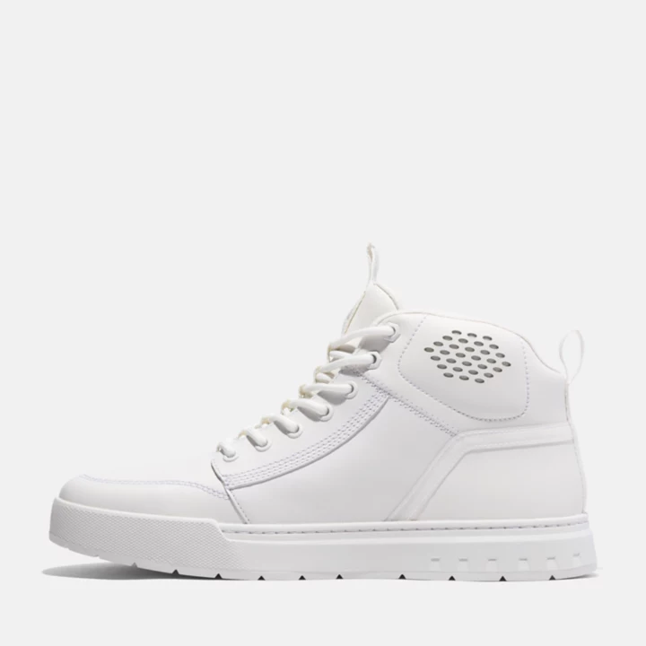 Bottine de randonnée mi-haute Maple Grove Sport pour homme en blanc
