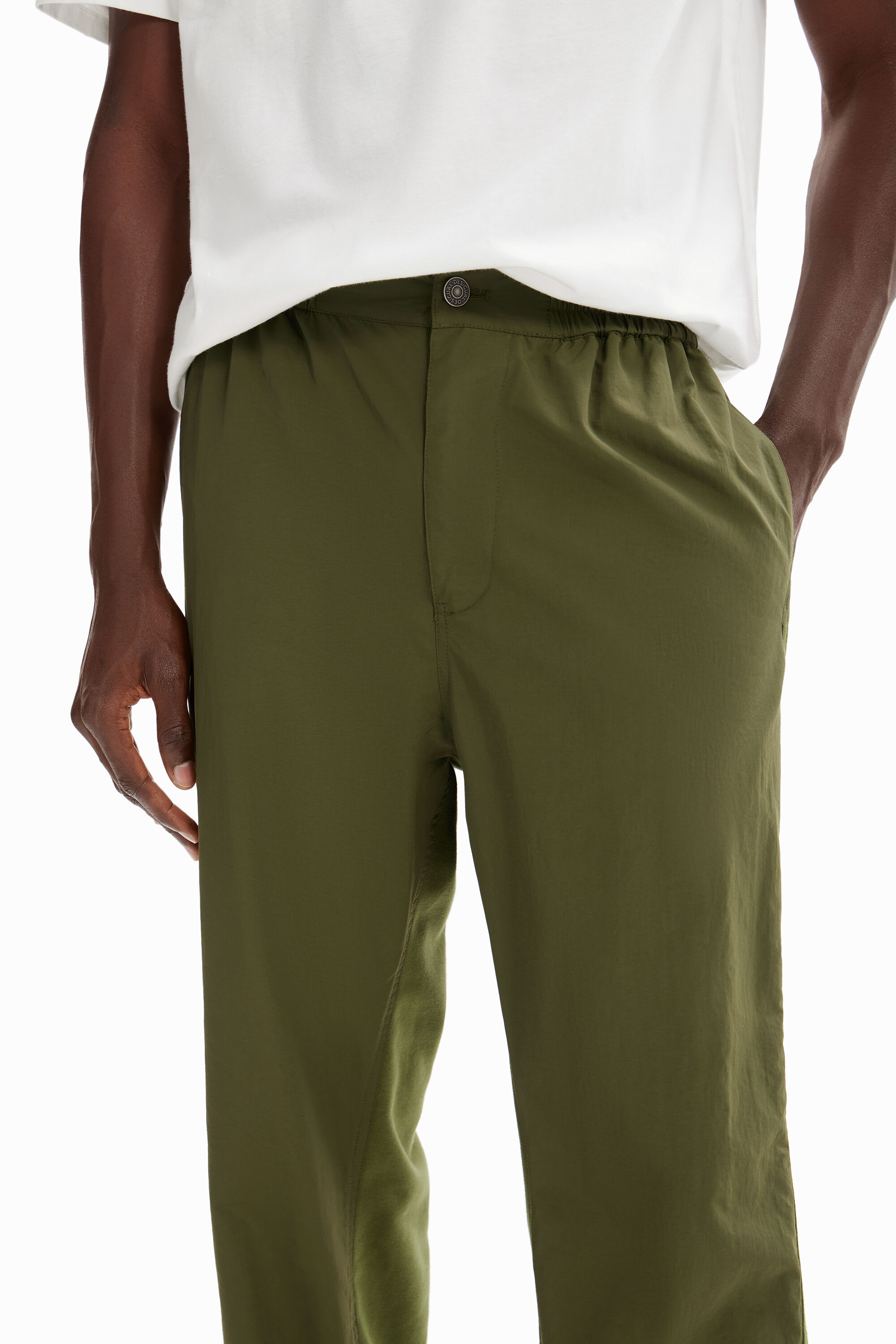 Pantalon hybride plis