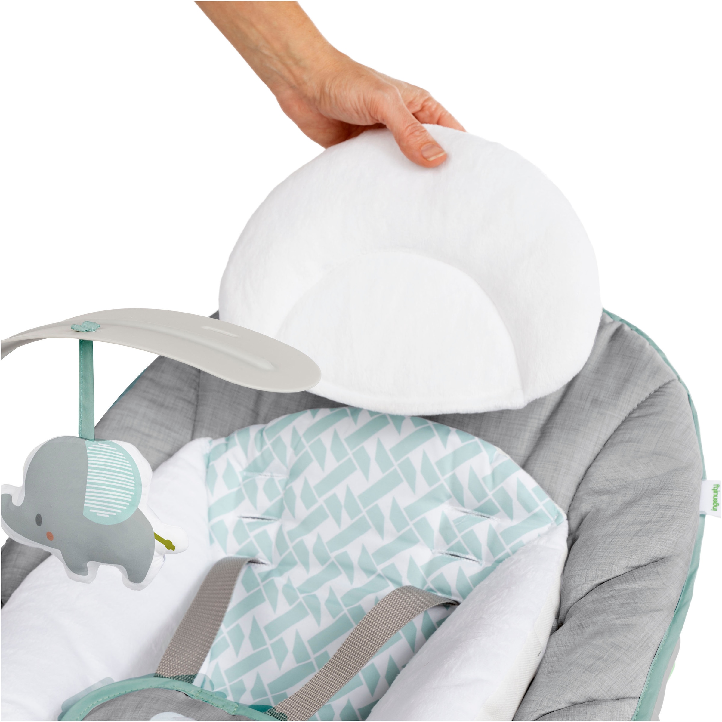 ingenuity Babywippe »Keep Cozy, Weaver« bis 18 kg mit abnehmbarem Hängespielzeug