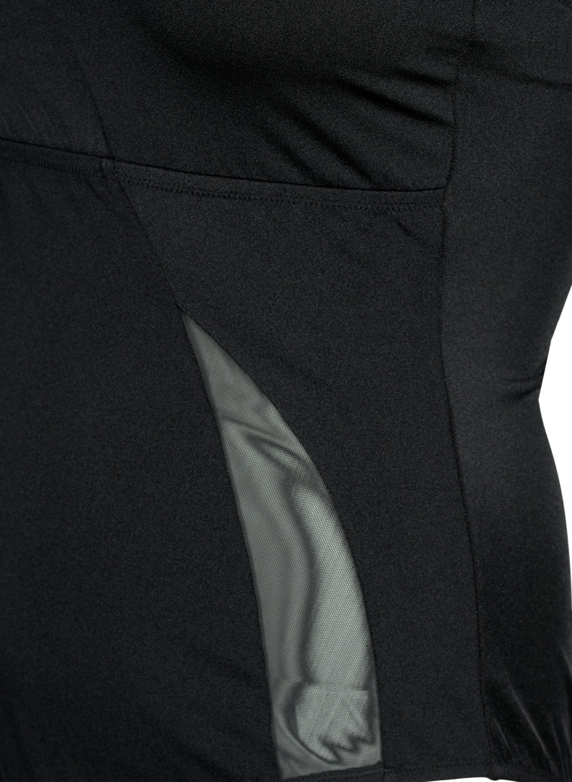 One-shoulder badedragt med meshdetaljer