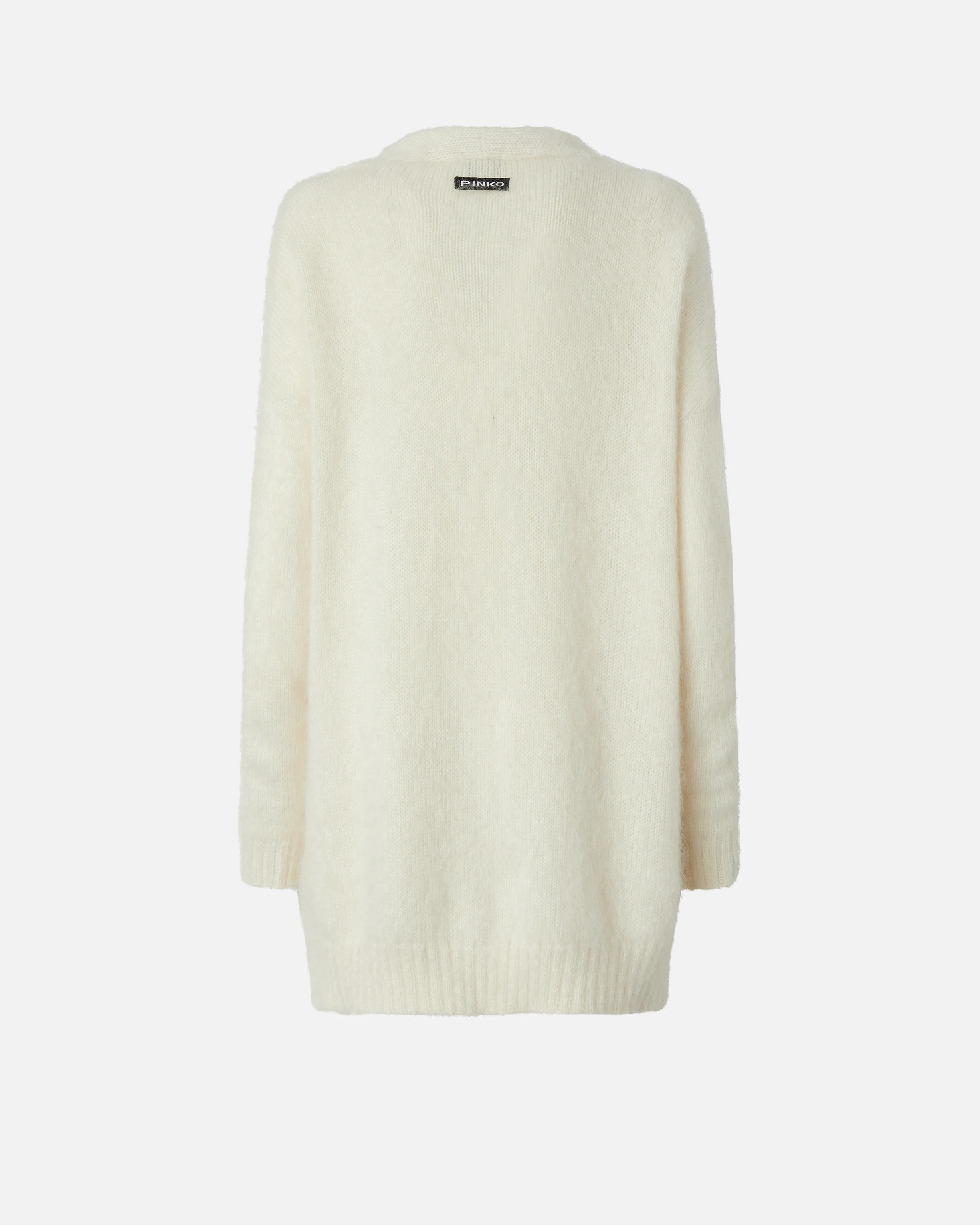 Cardigan doux et mohair avec poches | Blanc