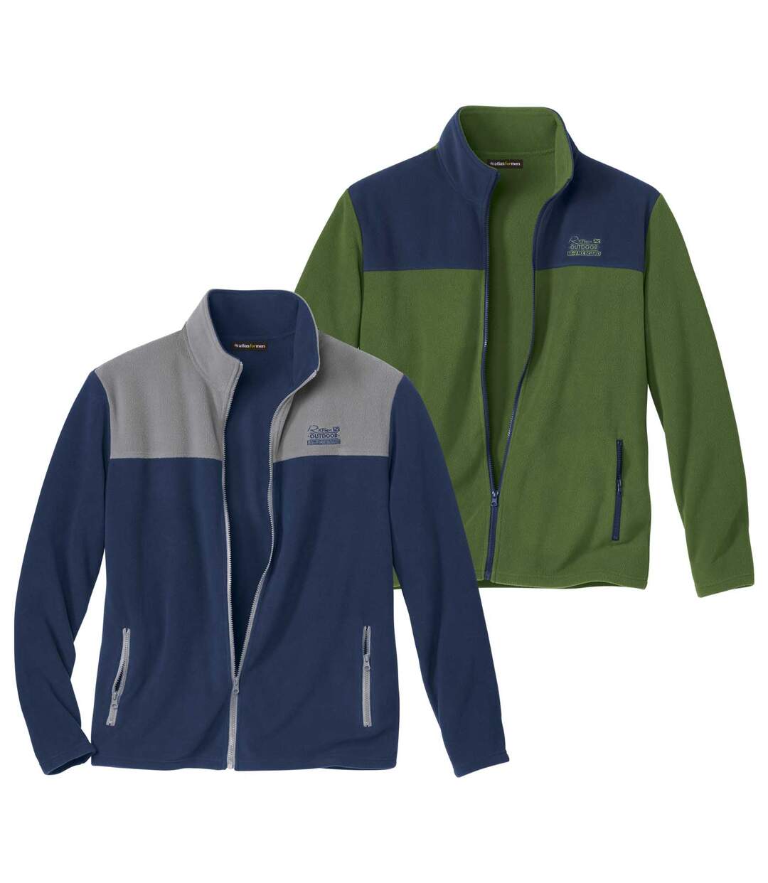 Lot de 2 Vestes Zippées Polaire Aspen