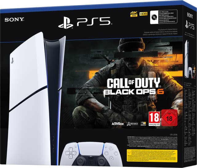 PlayStation 5 Digital Edition spillekonsol (CoD Black Ops 6-bundle)