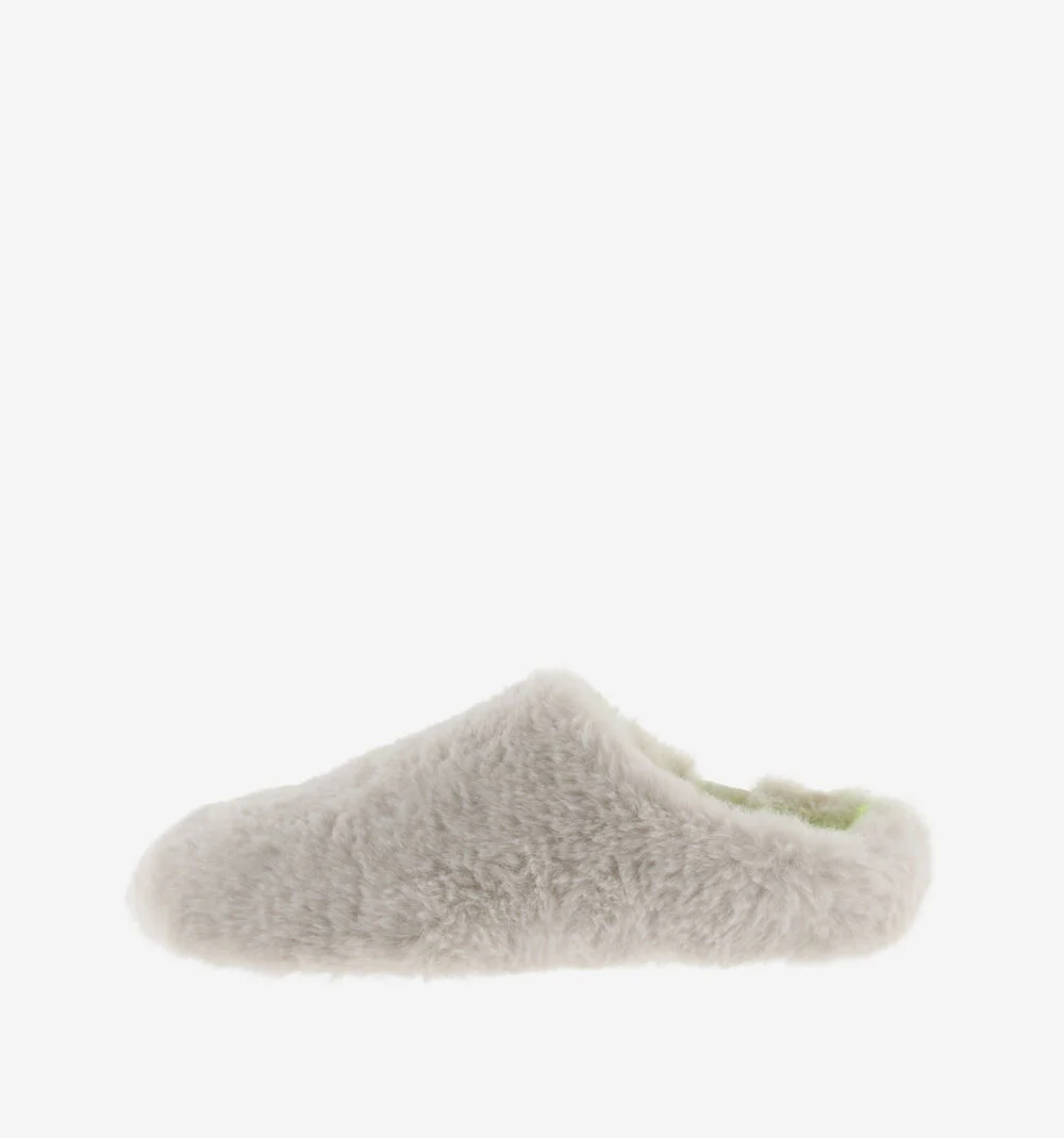 NORTE FOURRURE Pantoufles pour femmes fluor CRUDO