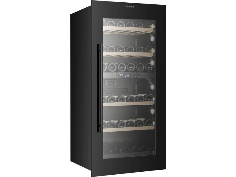 Trisa Einbauweinkühlschrank Dual Zone Schwarz, Rechts Weinkühlschrank
