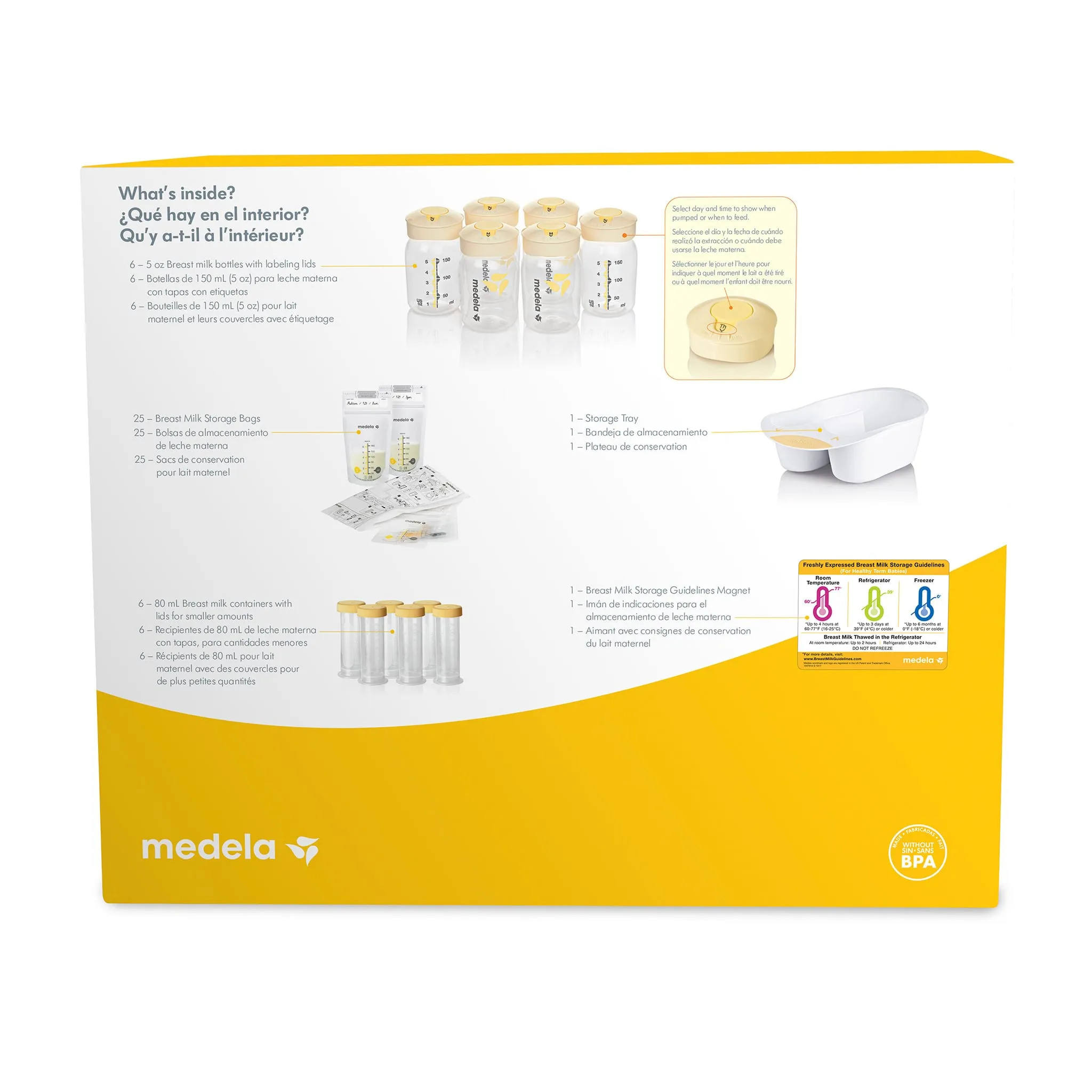 Medela Ensemble pour Conservation de Lait Maternel