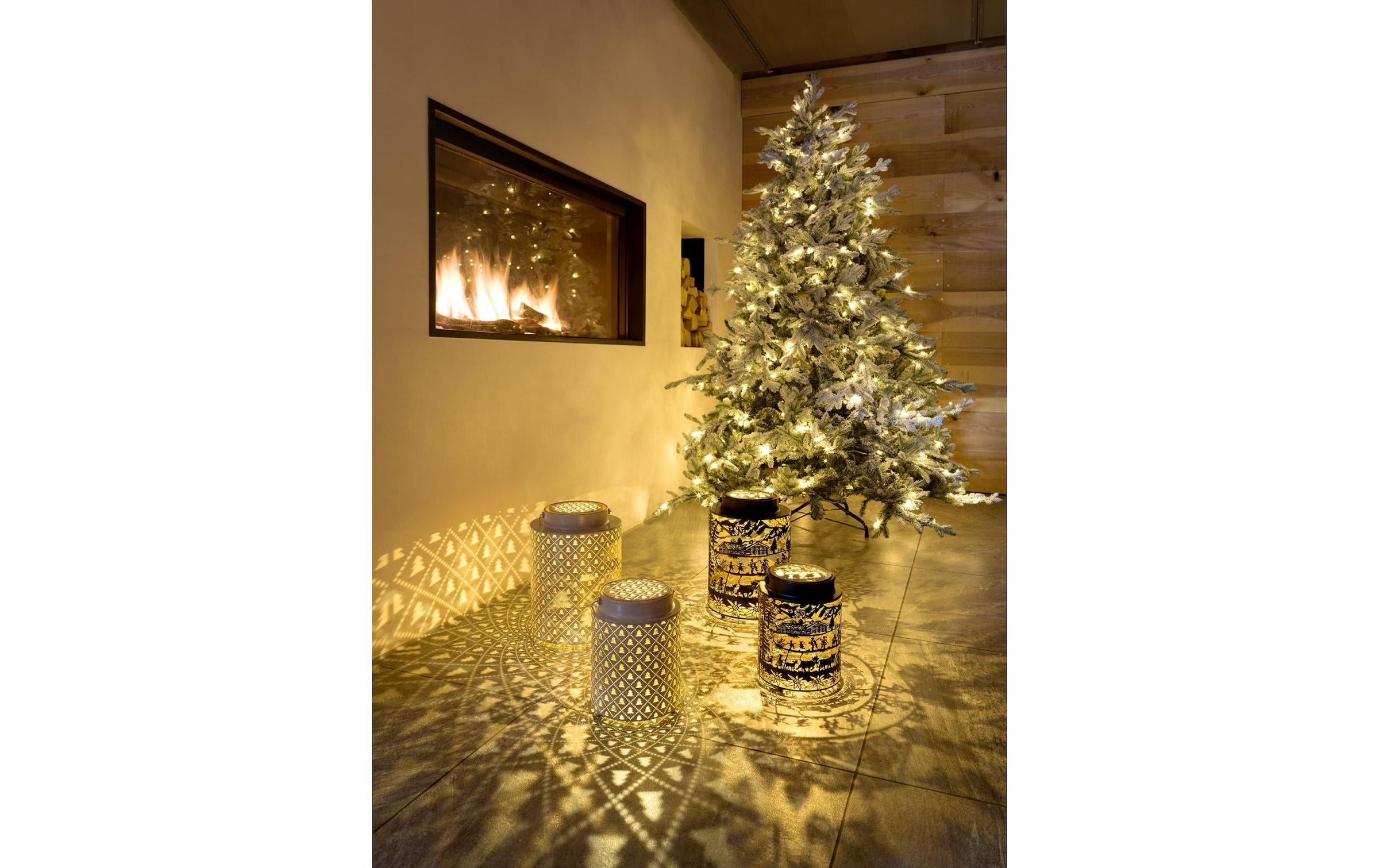 STT LED Laterne »Aura swissness« Warmweiss