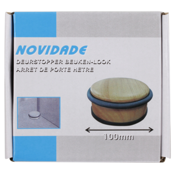Deurstopper beuken look Ø 100 mm