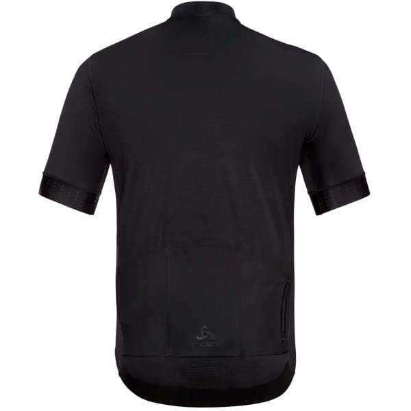 Maillot vélo ODLO ZEROWEIGHT CHILL-TEC PRO STAND-UP COLLAR S/S FZ BLACK