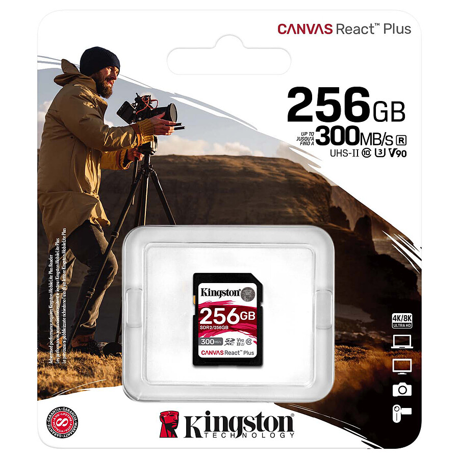 Kingston SD Canvas React Plus SDR2 - 256GB