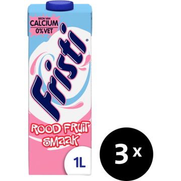 Fristi Rood Fruit 3 x 1L