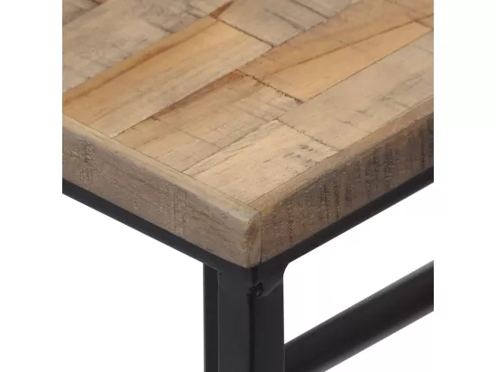 Ensemble de tables pour plante 3 pcs Teck recyclé