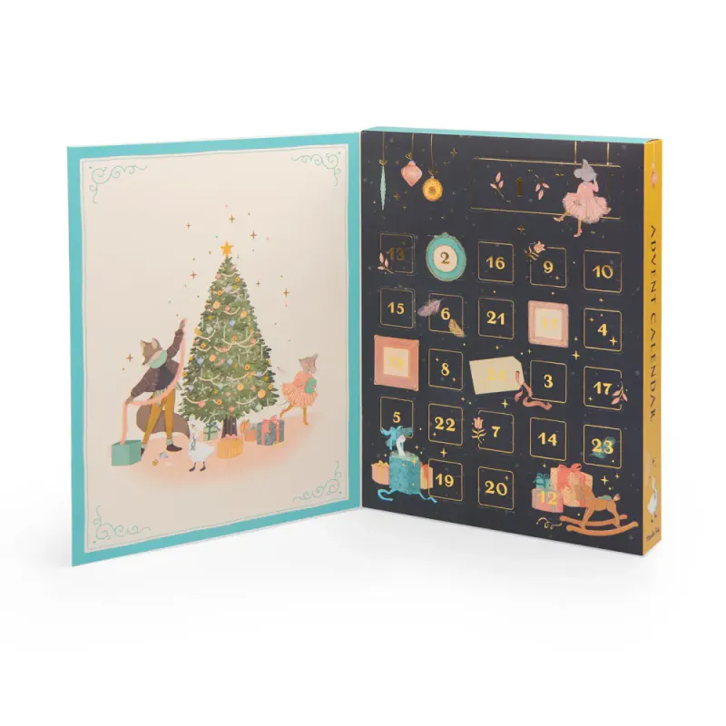 Moulin Roty Adventskalender med Lommelykt-Fortellinger