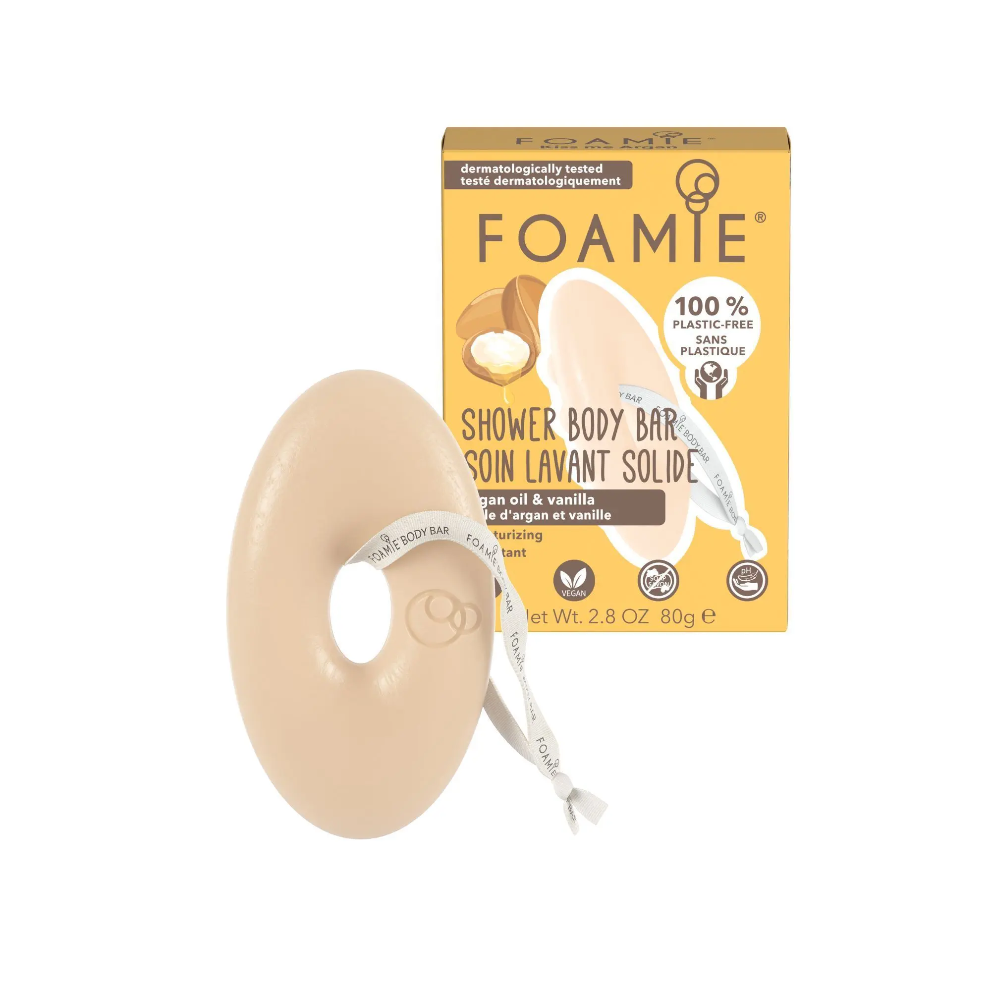 Foamie - Kiss Me Argan Soin lavant solide 80g - Savon