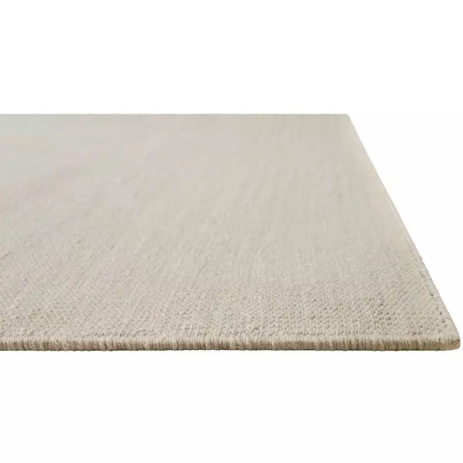 Green Looop Handweb-Teppich Nizza hellgrau