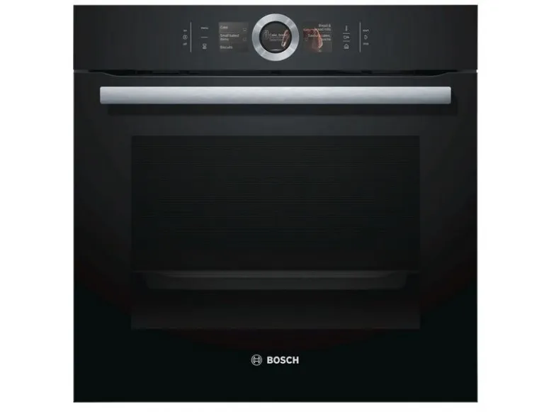 Bosch Serie | 8 HSG636BB1 - Ovn - med dampfunktion - til indbygning - niche - bredde: 56 cm - dybde: 55 cm - højde: 58.5 cm - med selv-rengøring - Klasse A  - sort