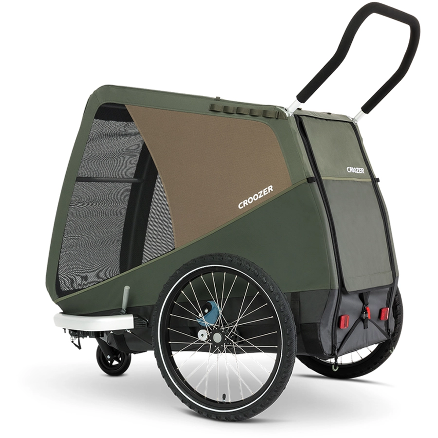 CROOZER Hundefahrradanhänger Dog Tammo Moss green