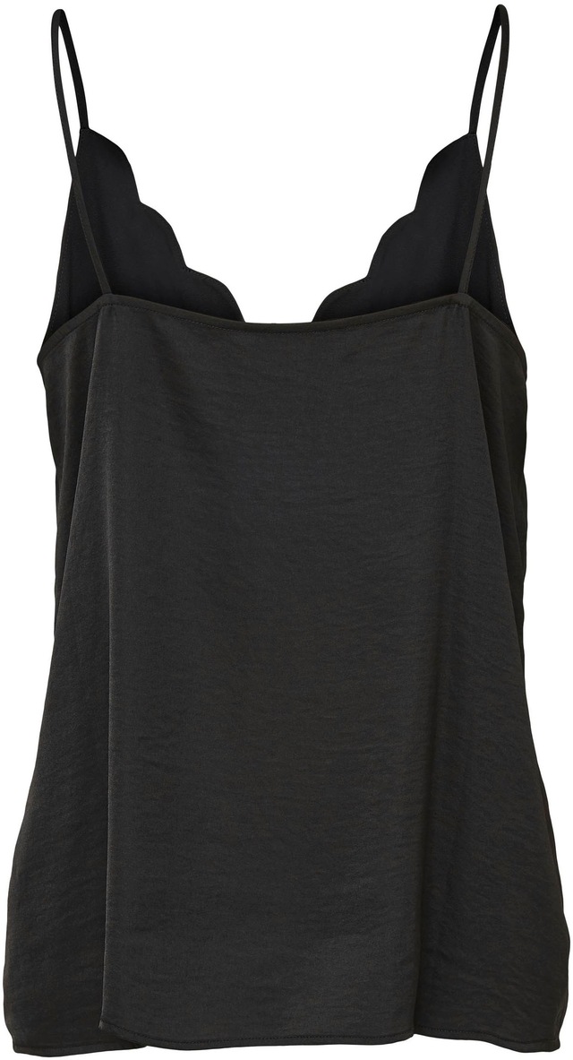 ONLY Spaghettitop »ONLDEBBIE – Singlet mit geschwungener Ausschnittkante«, unifarben, feminin, tailliert, Polyester, Spaghettiträger