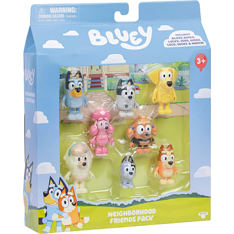 Bluey naboven figurer 8-pak