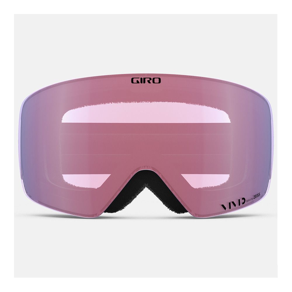 Giro CONTOUR - Masque ski + écran supplémentaire vivid infrared black wordmark/vivid smoke