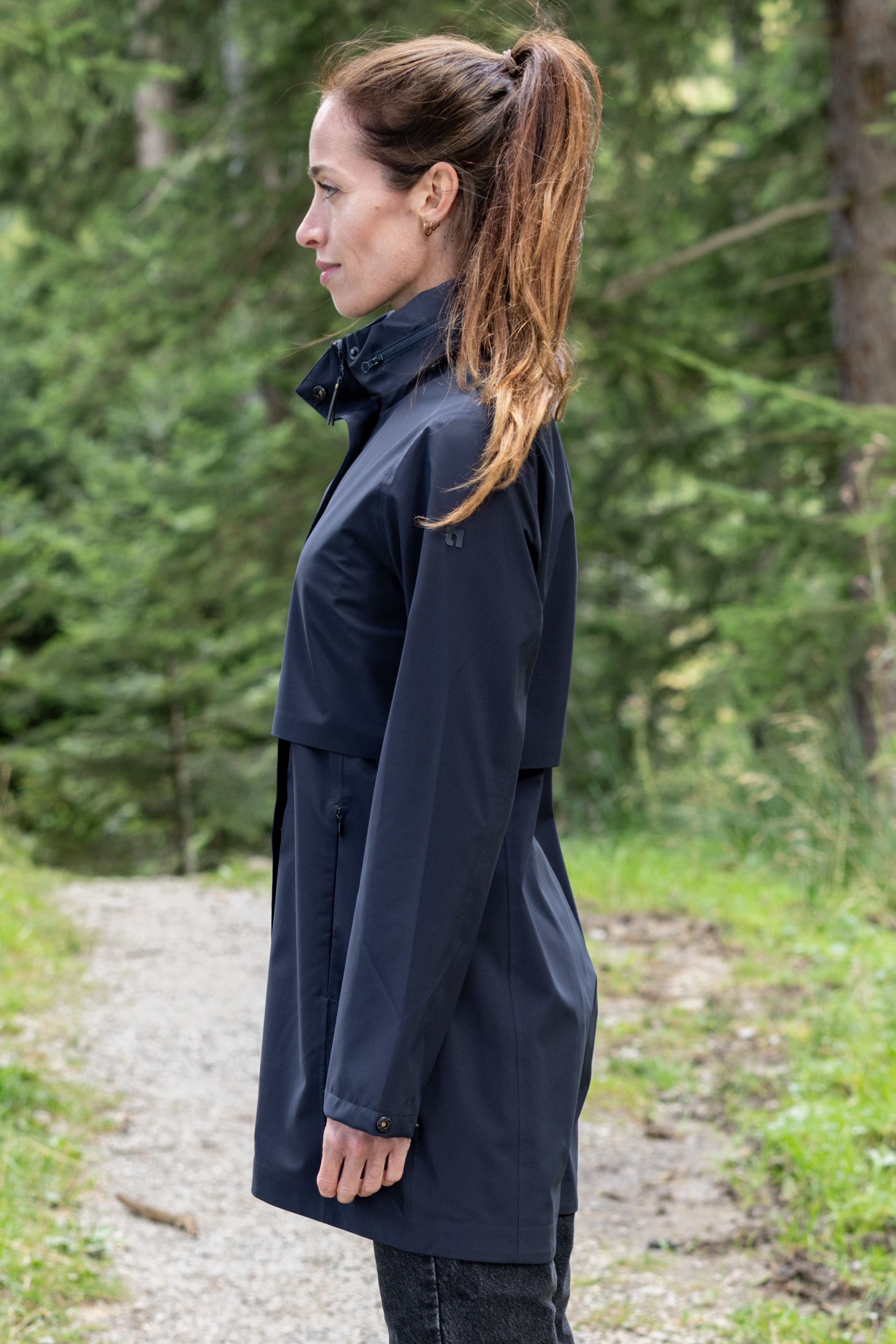 Frauen 3-Lagen Regenmantel Penny dark navy
