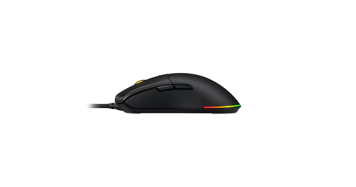 HatorPulsar 3 gaming muis  (Zwart, 400 - 12.000 DPI, RGB)