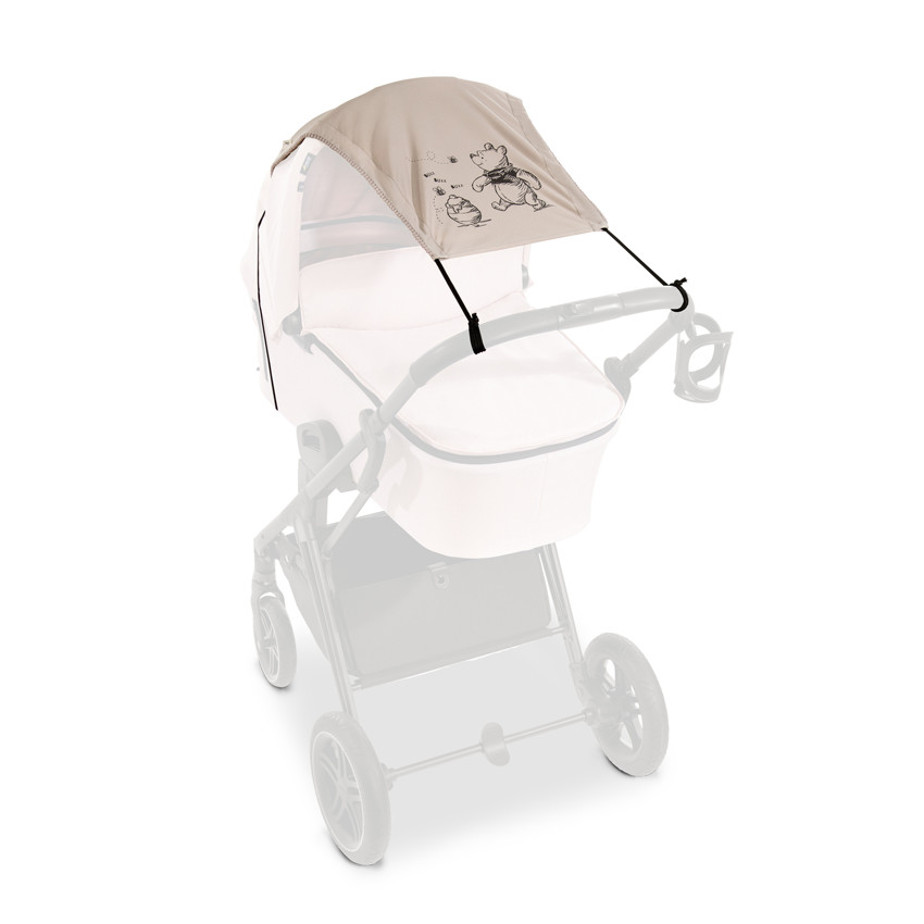 Pare-soleil pour poussette Winnie l'Ourson beige
