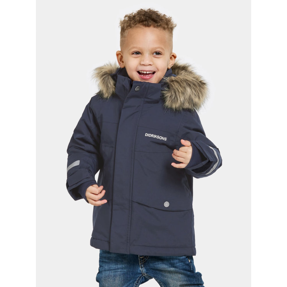 Køb Didriksons Navy Bjärven Kids Parka 3 | Luksusbaby