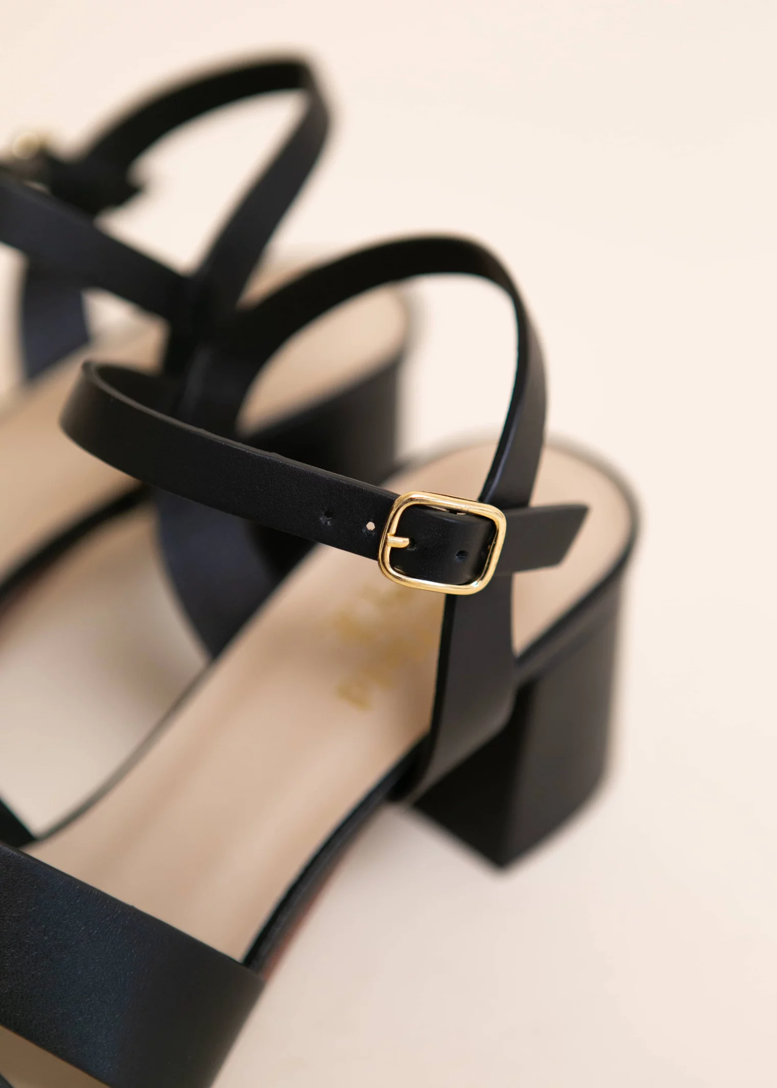 SANDALE BARNSLEY CUIR NOIR