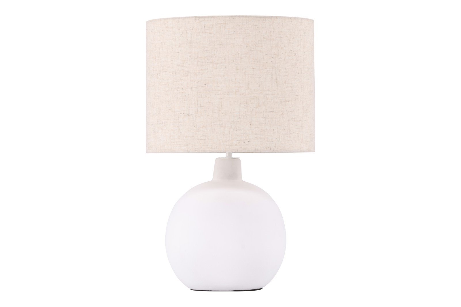 Torcello bordlampe Hvit med beige linskjerm