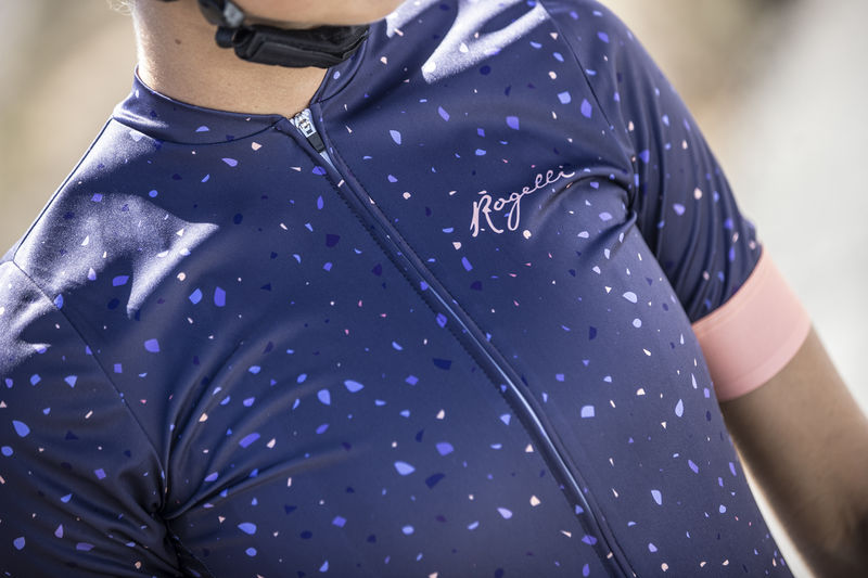 Rogelli Terrazzo Kortærmet Jersey til kvinder Lilla / Pink