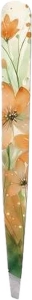 Hausmann Pinzette schräg Floral orange