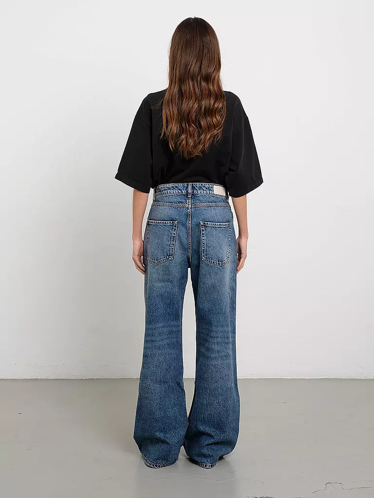 ICON DENIM Jeans Flared Fit dunkelblau