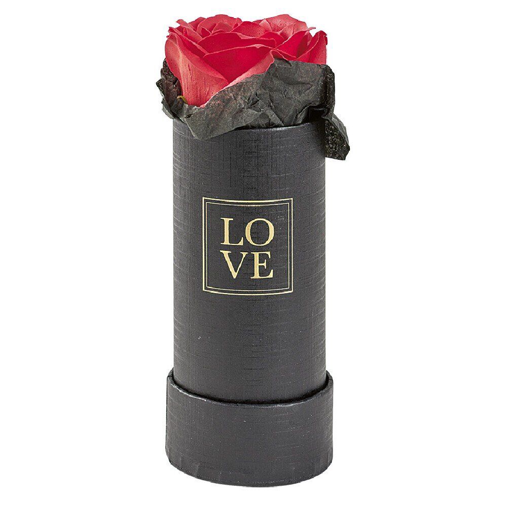 Rose éternelle dans boîte décorative LOVE