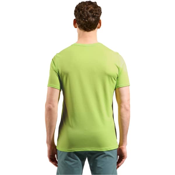 T-shirt running ODLO F-DRY MOUNTAIN CREW NECK S/S SHARP GREEN