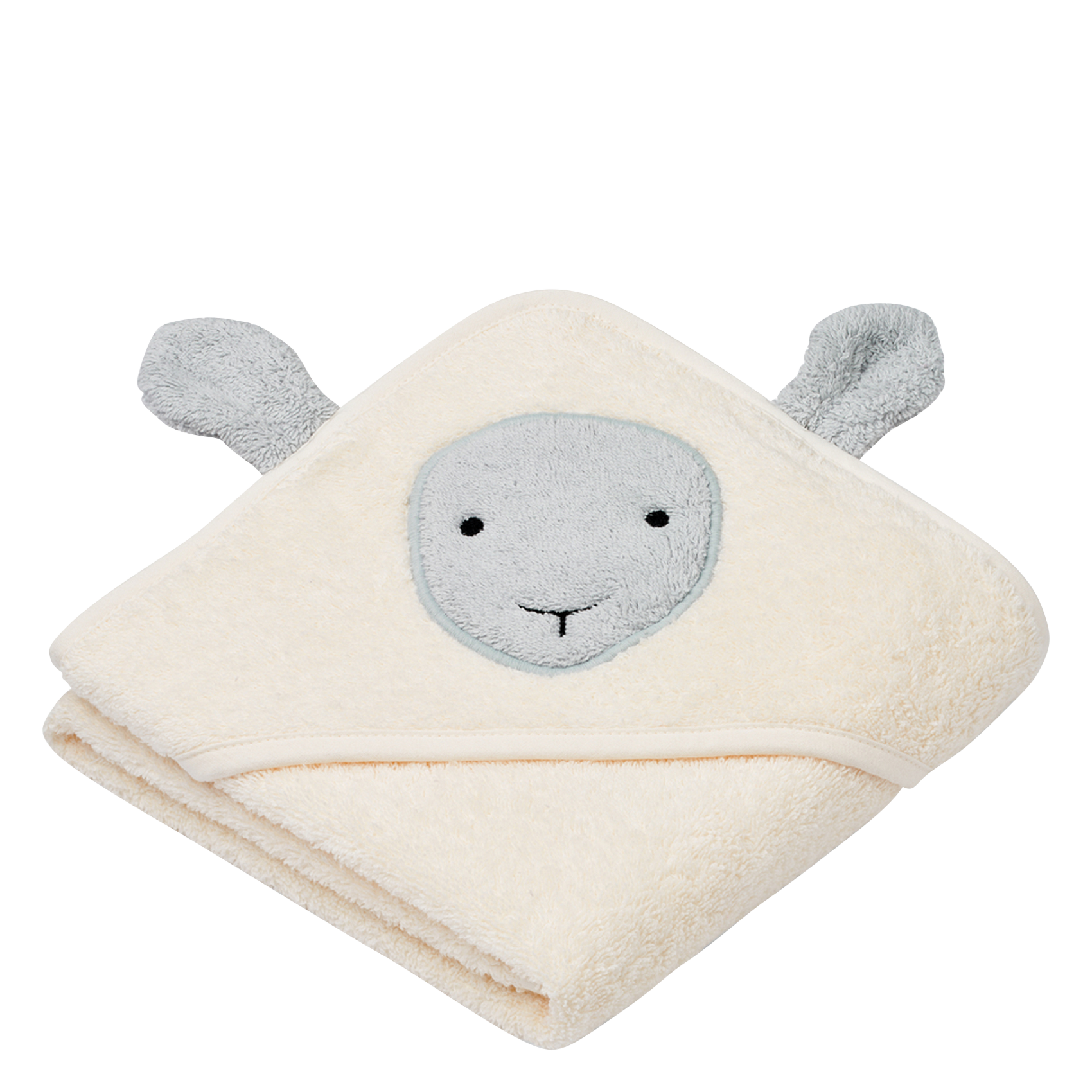 ALBERT - Serviette à capuche en coton bio | Bleu