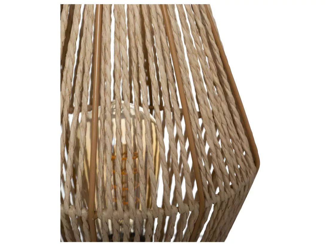 Lampe à poser Corde Nature H 32 cm