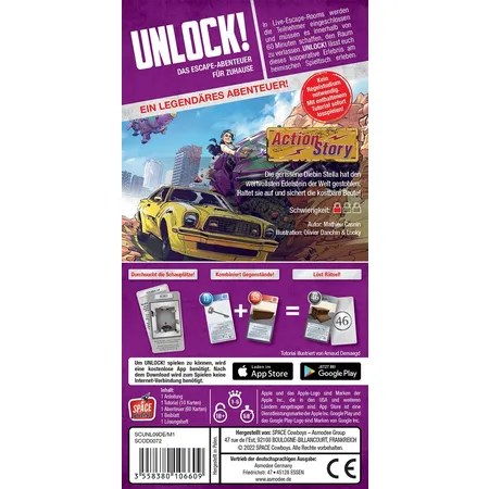 Asmodee Space Cowboys Unlock! Action Story (Einzelszenario)