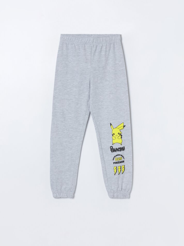 Calça de pelúcia do Pikachu Pokémon™ - Cinza Vigoré
