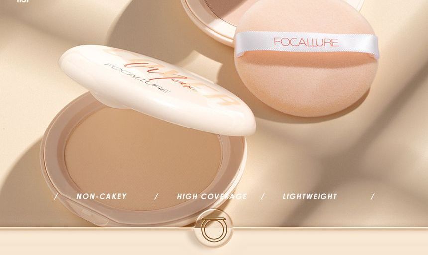 FOCALLURE - Covermax Two-way-cake Pressed Powder - 3 kleuren