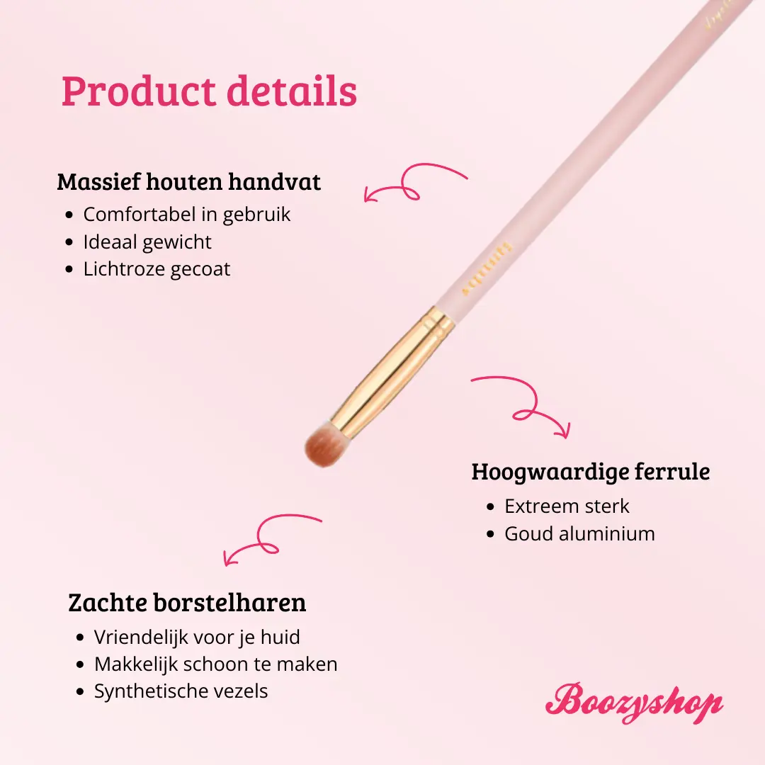 Soft Pink & Gold Eyeshadow Brush