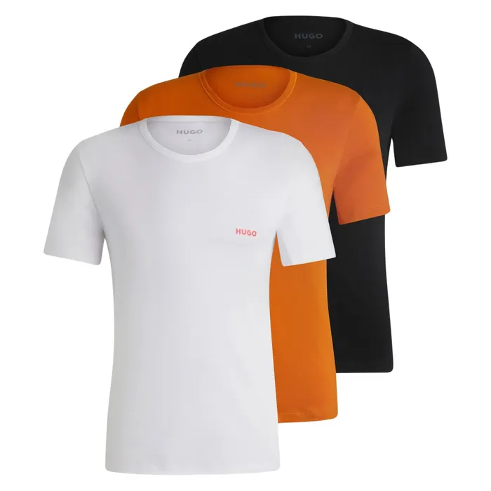 Hugo Boss Logoprint Crew Neck Shirts Heren (3-pack)