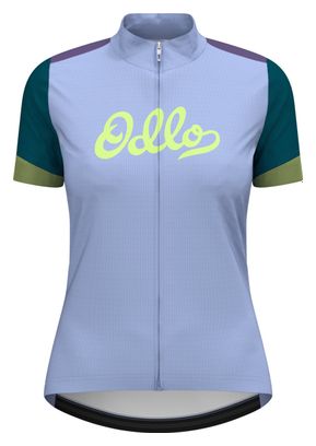 Maillot Manches Courtes Femme Odlo Heritage Essentials Bleu/Multi
