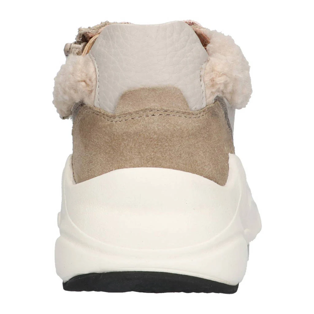 Braqeez Fenna Foamchunky suède sneakers taupe