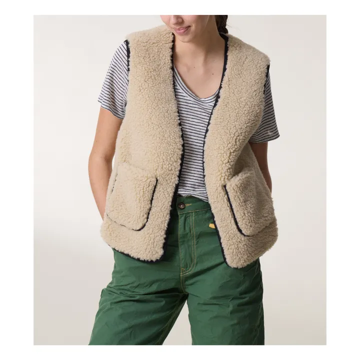 Leon & Harper Veste Sans Manches Réversible Veli | Léopard
