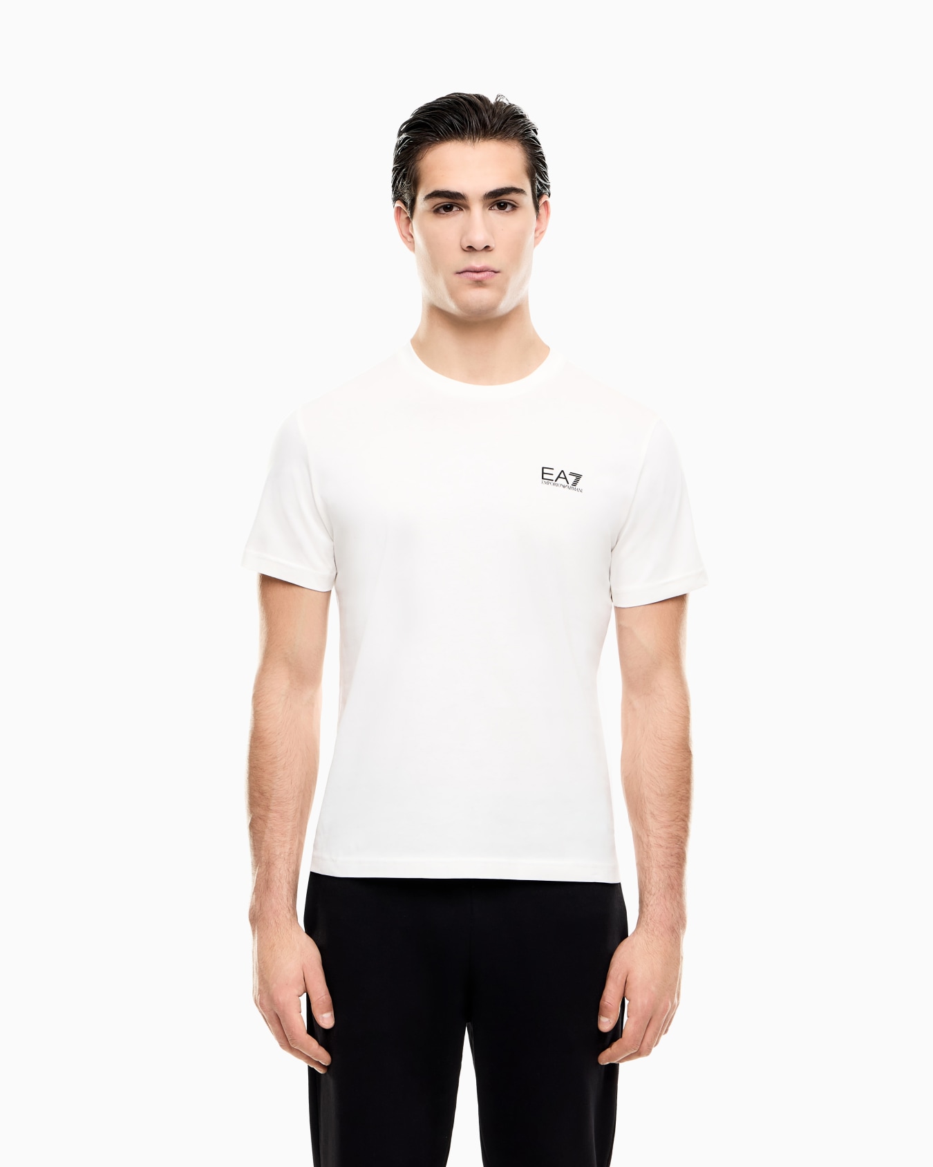 EA7 Emporio Armani 8NPT25 T-Shirt Heren Gebroken Wit
