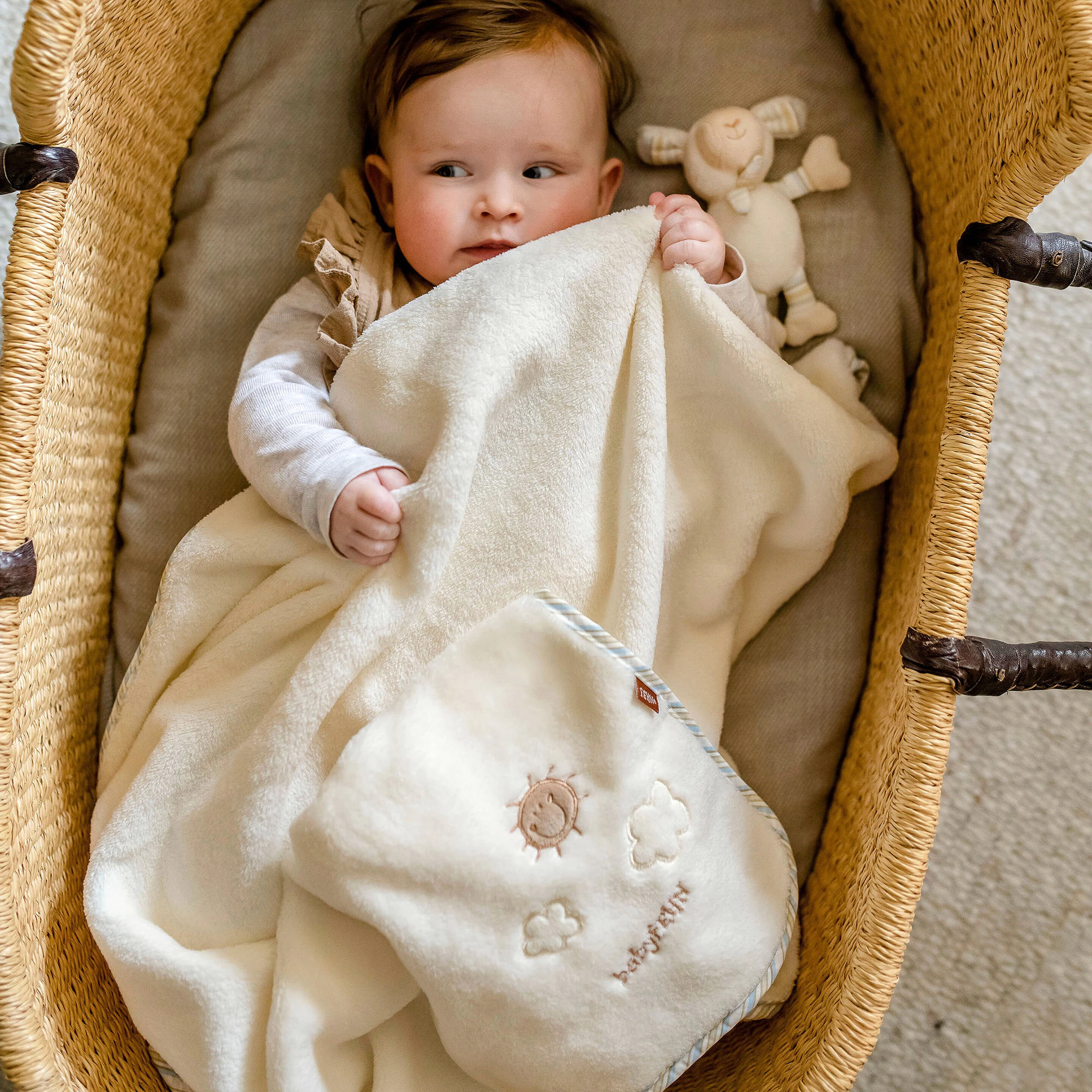 Fehn Kuscheldecke Schaf Baby Love 100 x 75 cm